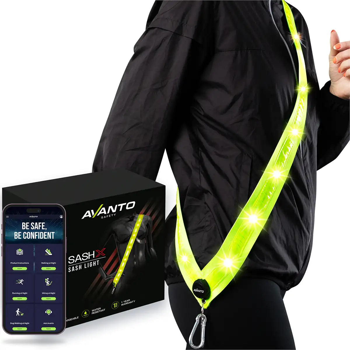 LED Reflective Sash