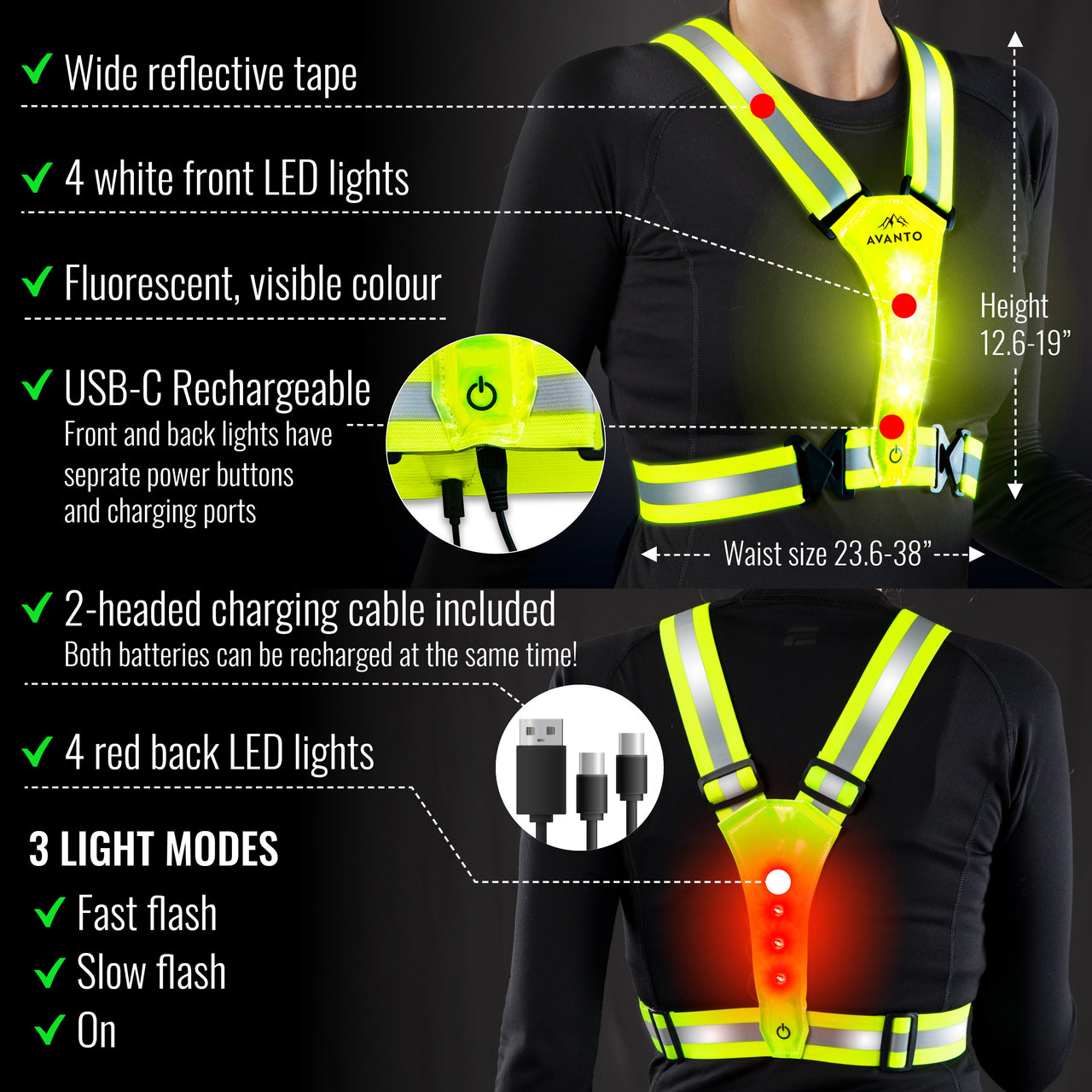 PENTX - LED Reflective Vest