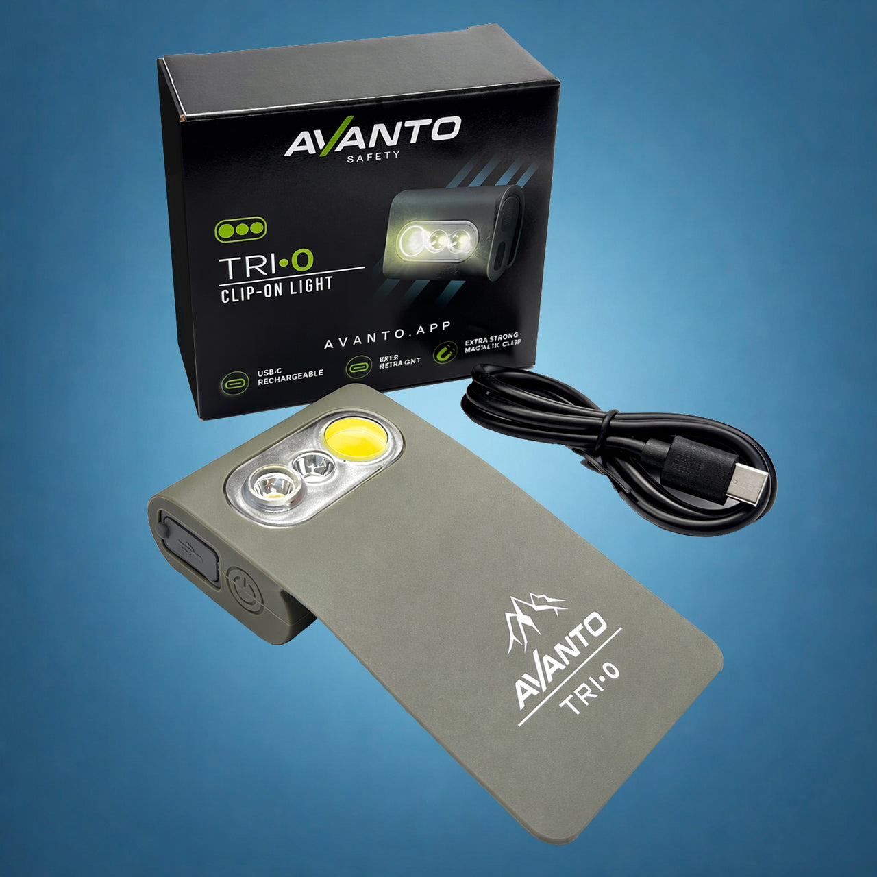 TRI-O Magnetic Clip-On Running & Dog Walking Safety Light